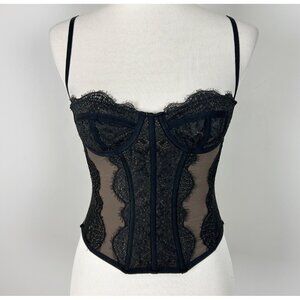 Out From Under Lace Fairy Grunge Corset Top Babydoll Whimsigoth Size Small Women